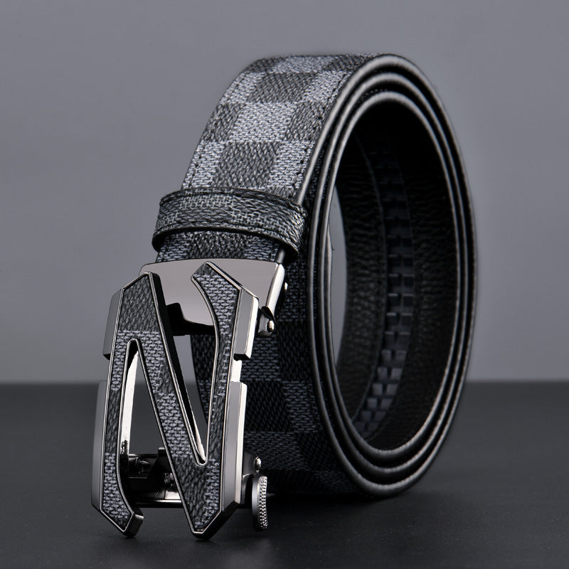 Light Luxury  Men's Plaid Belt