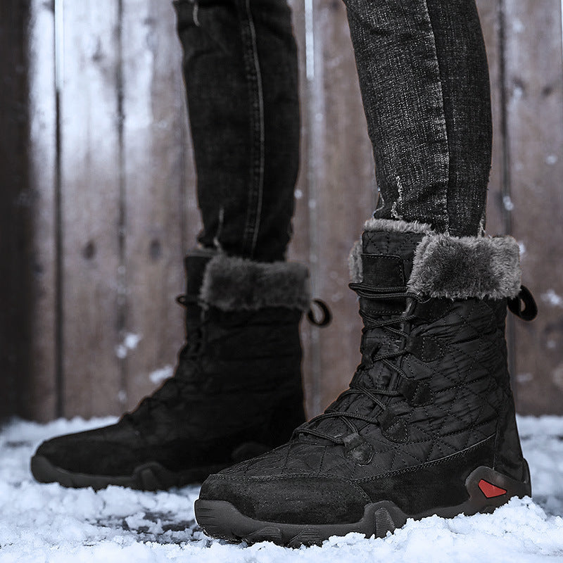 Non-slip snow boots for men