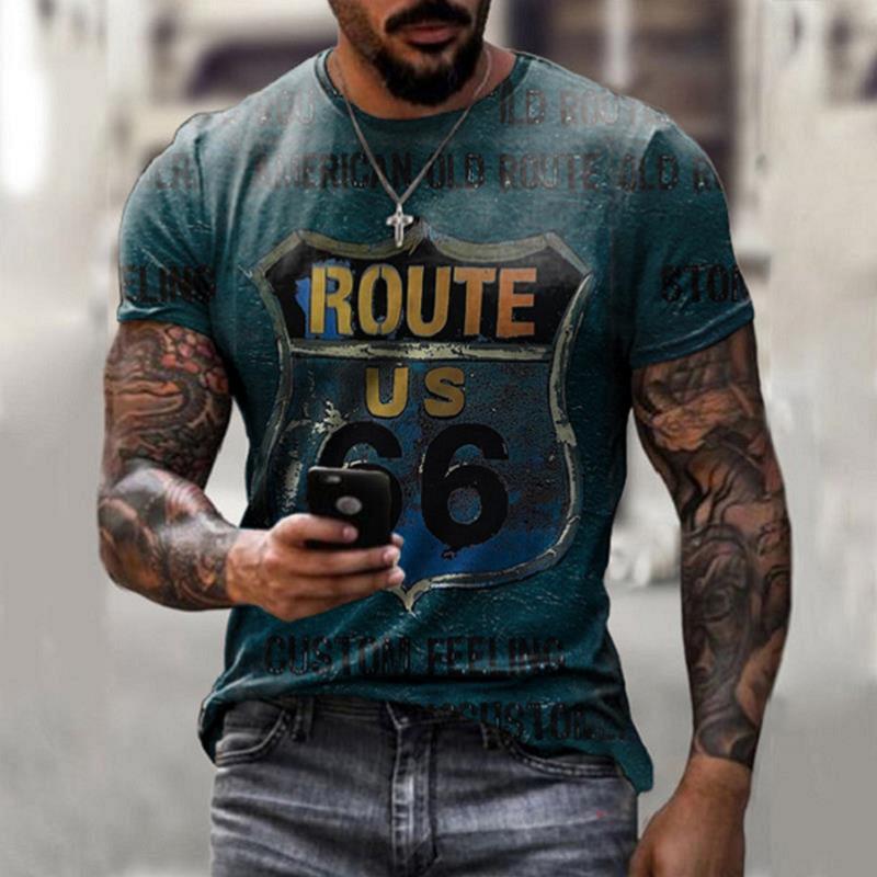 Oversize Clothes Retro Short Sleeve Men