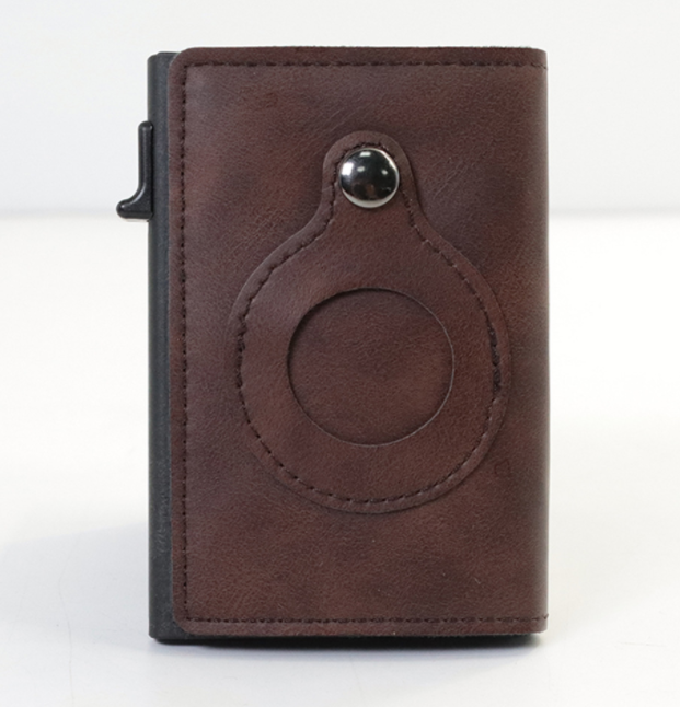 Mens AirTag Anti Theft Card Holder Wallet