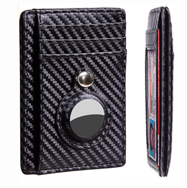 Mens AirTag Anti Theft Card Holder Wallet