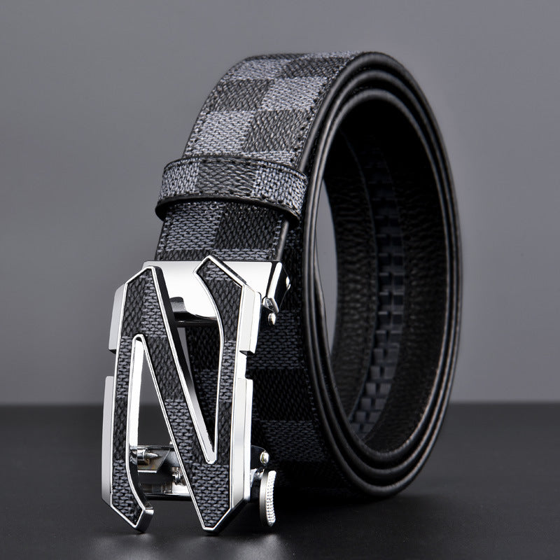 Light Luxury  Men's Plaid Belt