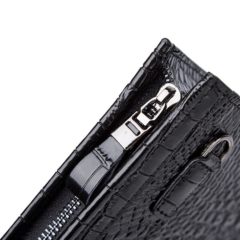 Leather Large Capacity Business Casual Clutch