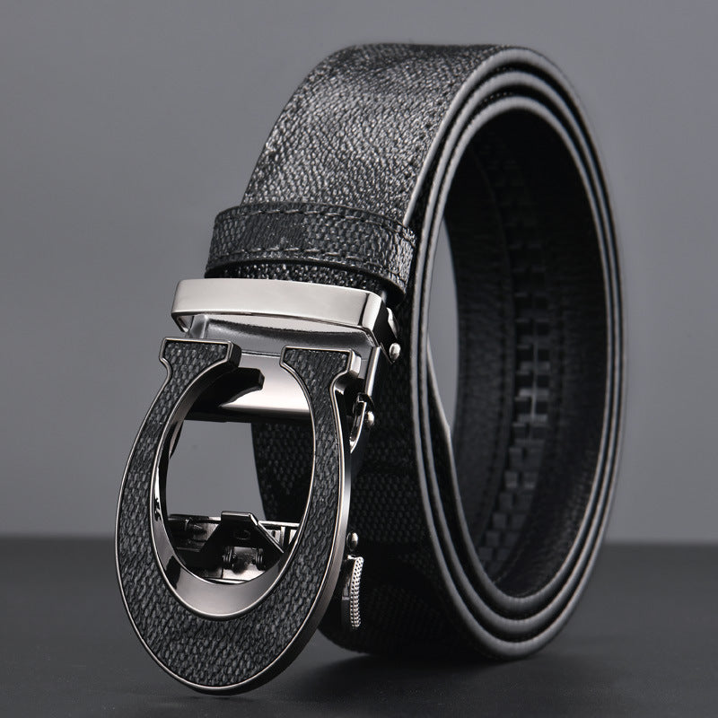 Light Luxury  Men's Plaid Belt