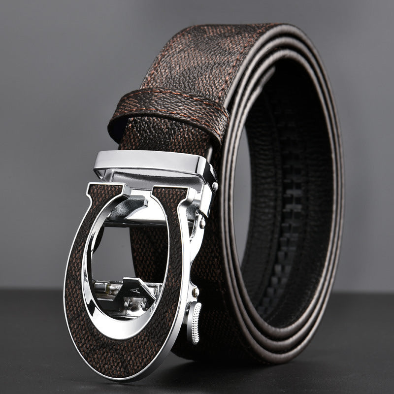 Light Luxury  Men's Plaid Belt