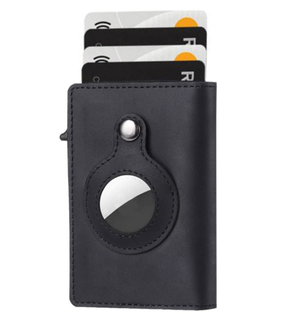 Mens AirTag Anti Theft Card Holder Wallet